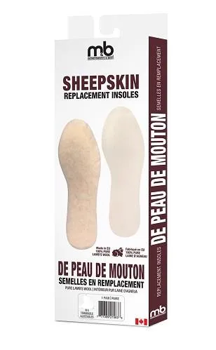 Moneysworth & Best Sheepskin Insoles - Men's 8