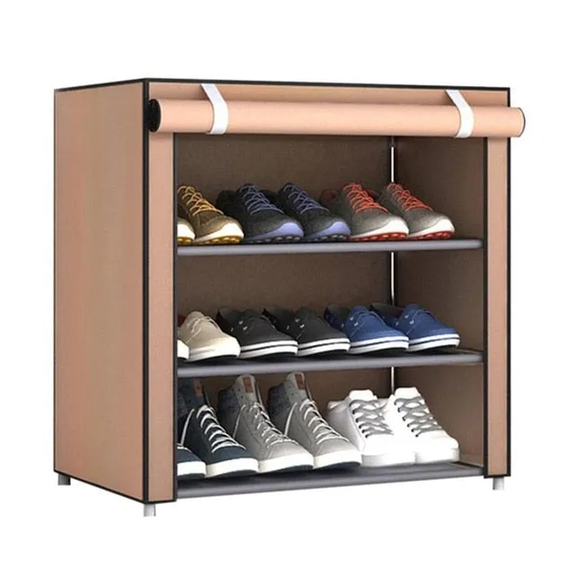 Multilayer Shoe Rack Detachable Dustproof Nonwoven Fabric Shoe Cabinet Home Standing Space-saving Stand Holder Shoes Organizer