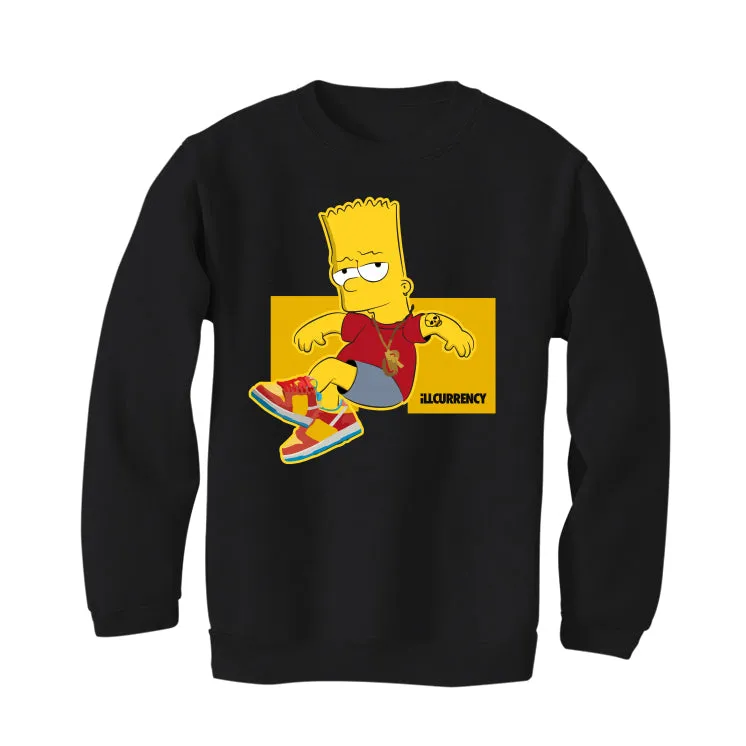 NIKE SB DUNK LOWS (Bart Simpson) | ILLCURRENCY Black T-Shirt (COOLING)