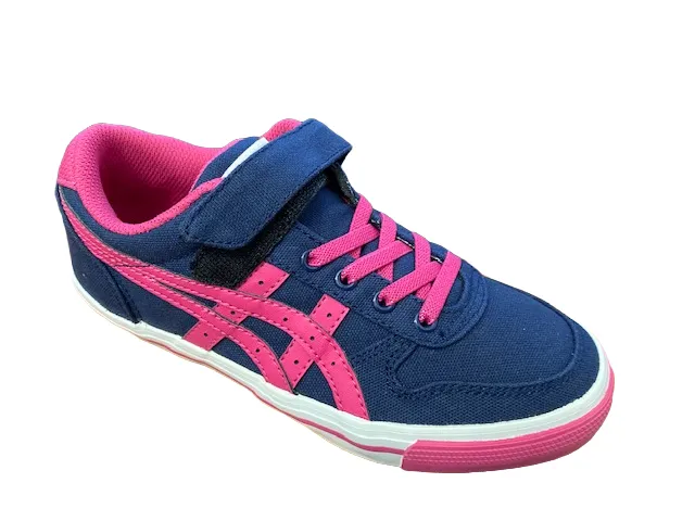 Onitsuka Tiger scarpa in tela da ragazza AAron C3C0N 5018 blu-fucsia