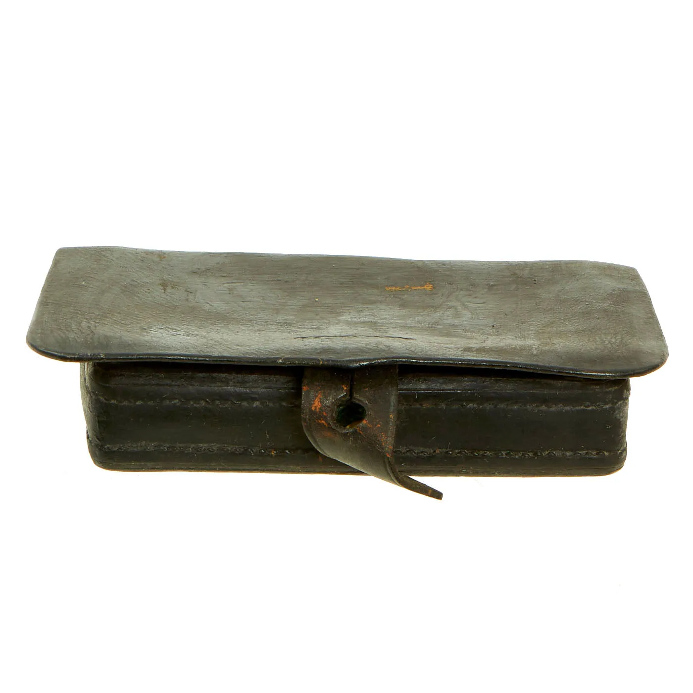 Original U.S. Civil War Federal Issue .44 Caliber Pistol Cartridge Box by E. Gaylord of Chicopee, Mass.