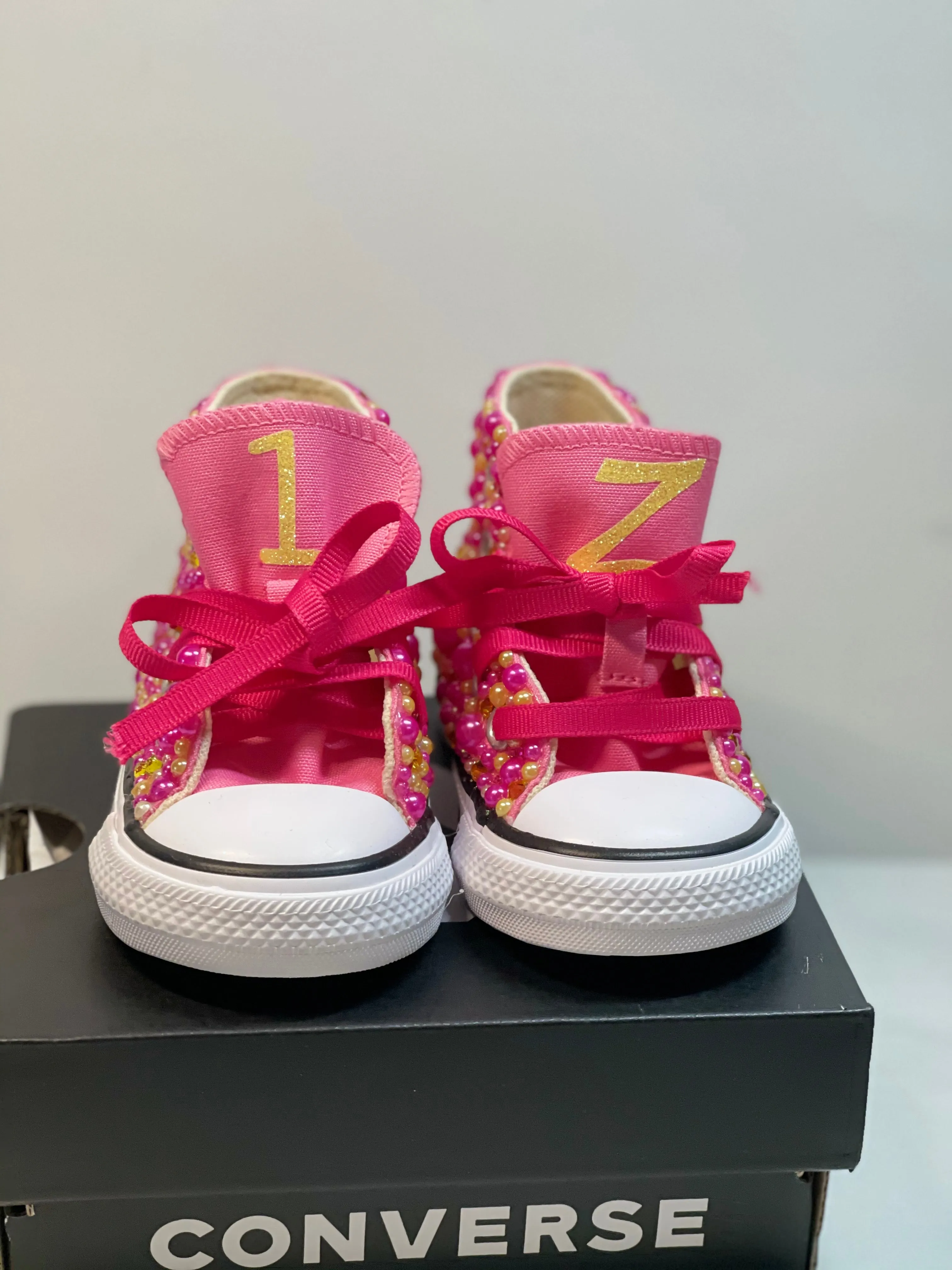 Pink Lemonade Converse Shoes