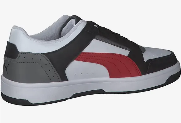 Puma scarpa sneakers da uomo Rebound Joy Low 380747-06 bianco rosso grigio