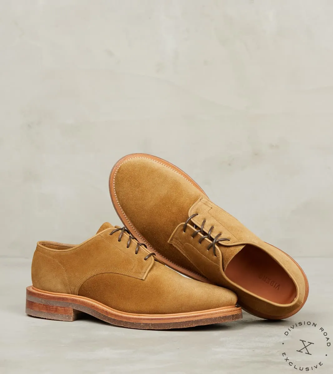 Rockland Blucher - 1035 - Lactae Hevea - CF Stead Tobacco Janus Calf Suede