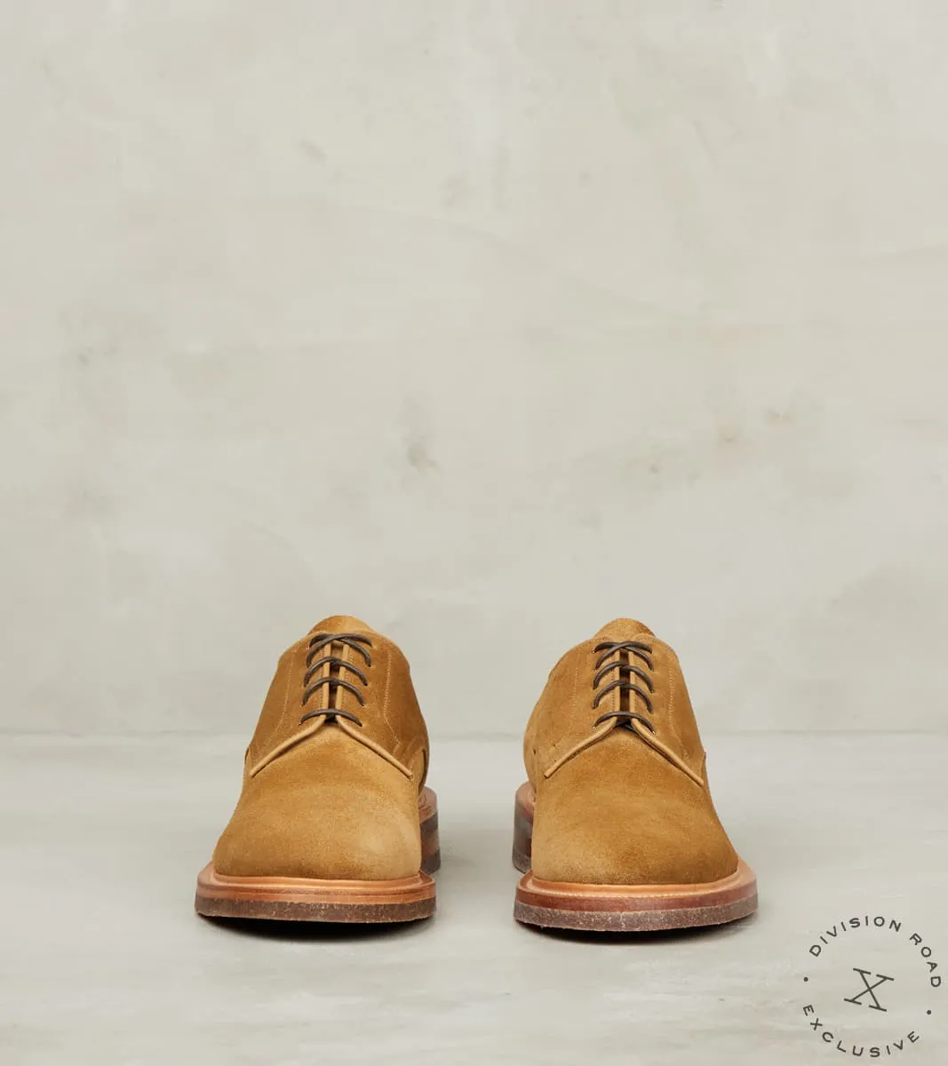 Rockland Blucher - 1035 - Lactae Hevea - CF Stead Tobacco Janus Calf Suede