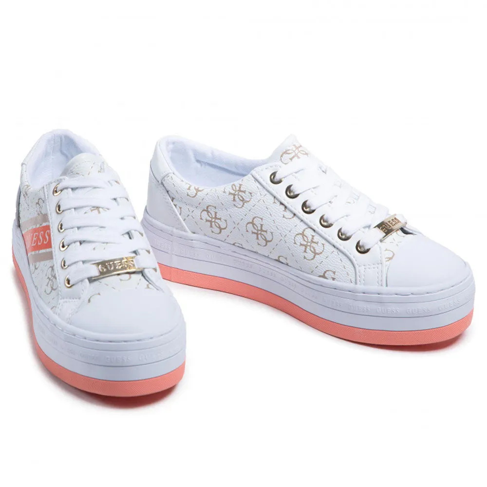 Scarpe Donna GUESS Sneakers Linea Barona Colore Bianco