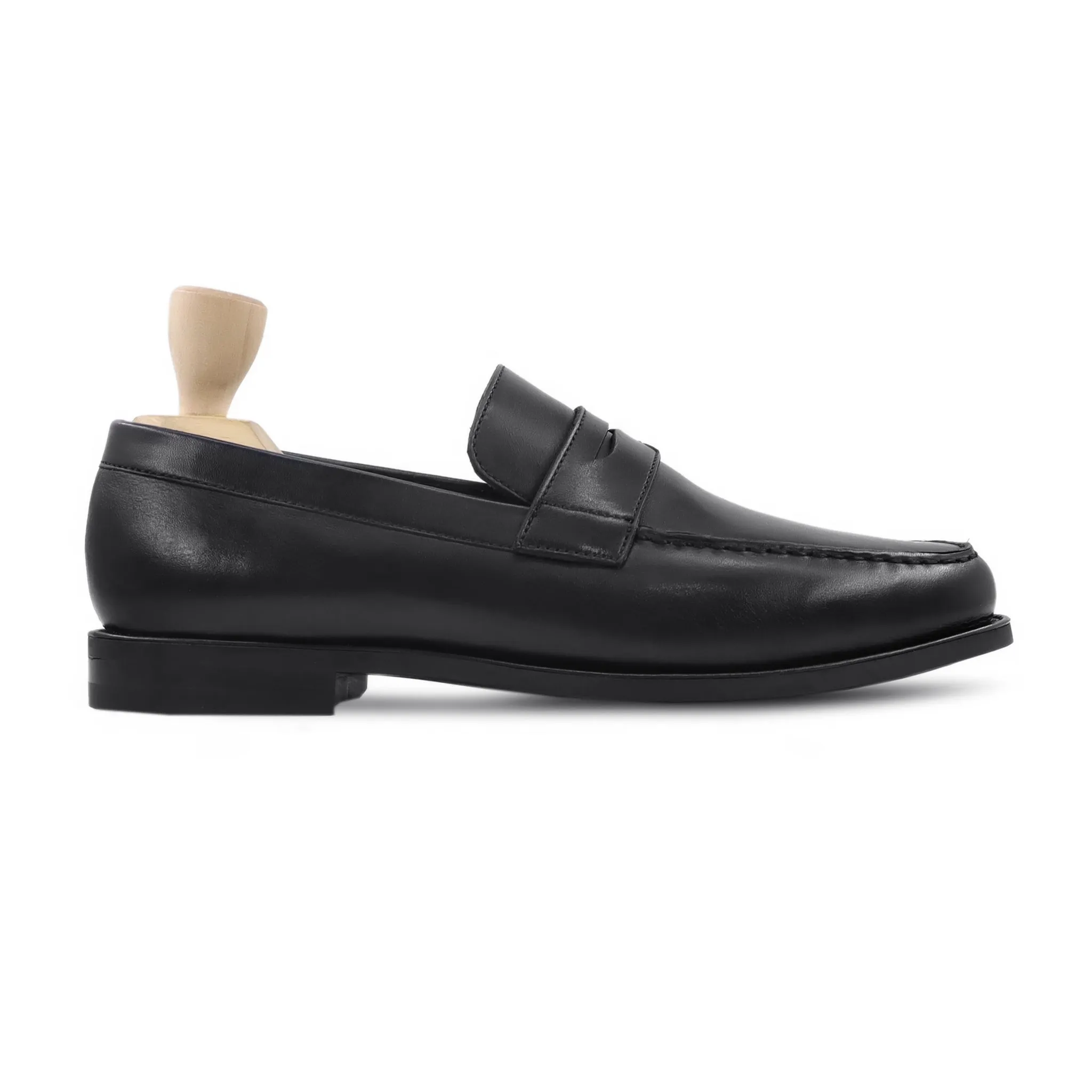 Shaggy - Men's Black Calf Leather Loafer