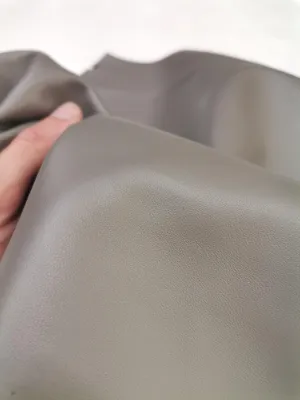 Sheep Nappa genuine leather sheets, Lambskin leather hide for crafts col. Warm Grey, thick. 0,9mm (2 1/2oz)