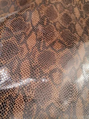 Snake printed cow leather. Cow split leather thickness 1,1-1,2mm