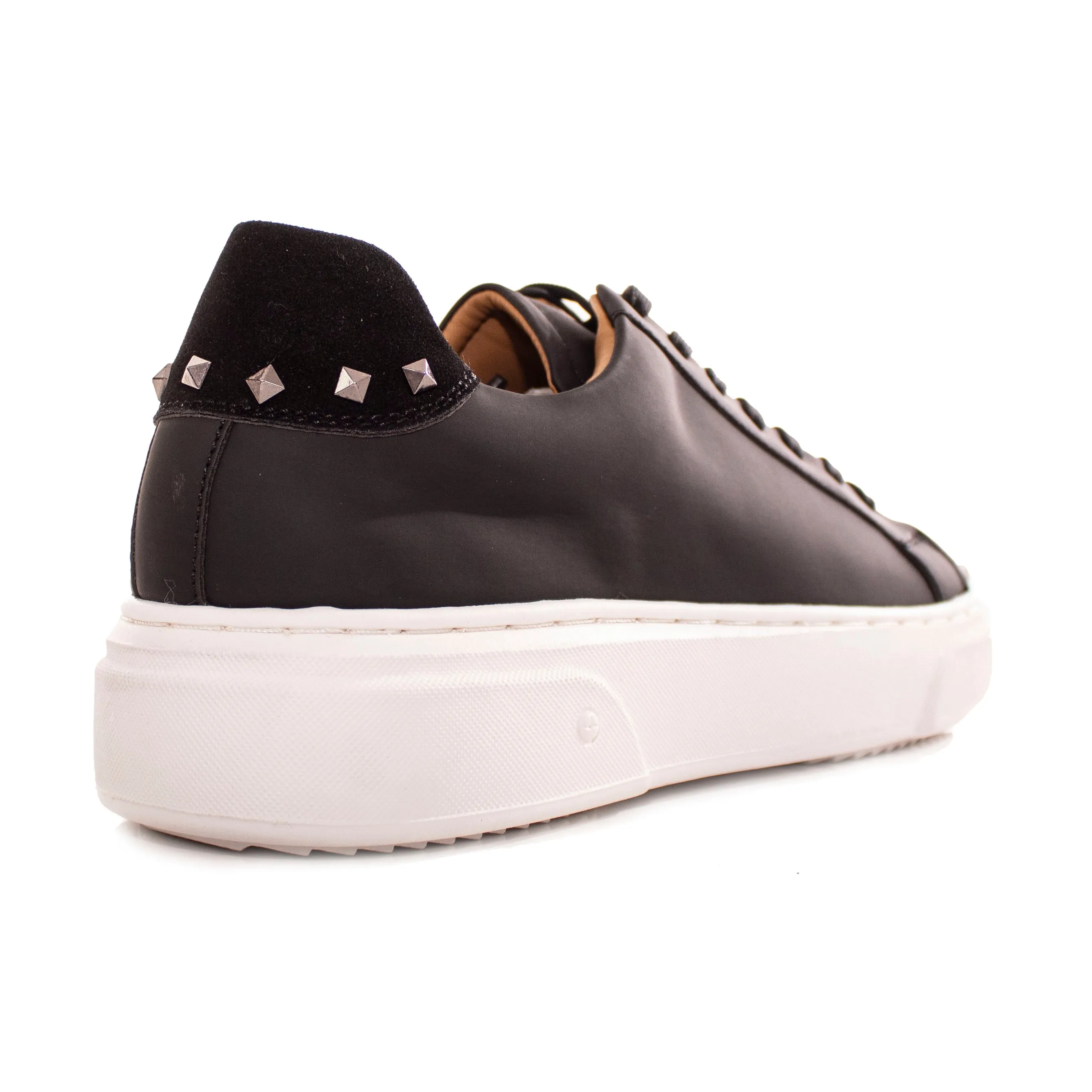 Sneakers Uomo Con Borchie In Pelle Con suola In Gomma Art. Sc36