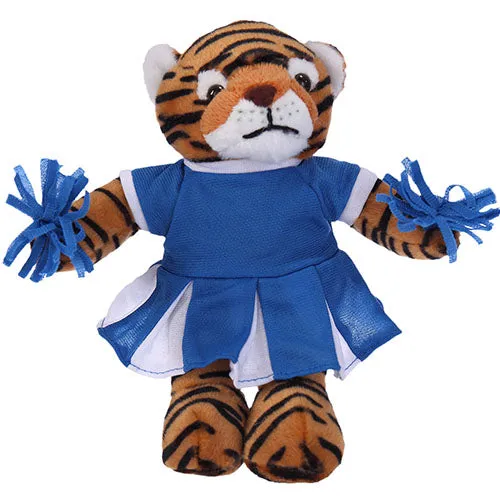 Soft Plush Stuffed Tiger with Cheerleader Outfit