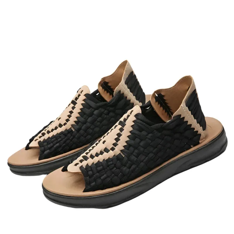 TEEK - Men Weaving Flat Non-slip Sandals