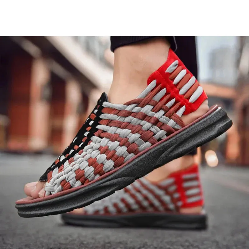 TEEK - Men Weaving Flat Non-slip Sandals