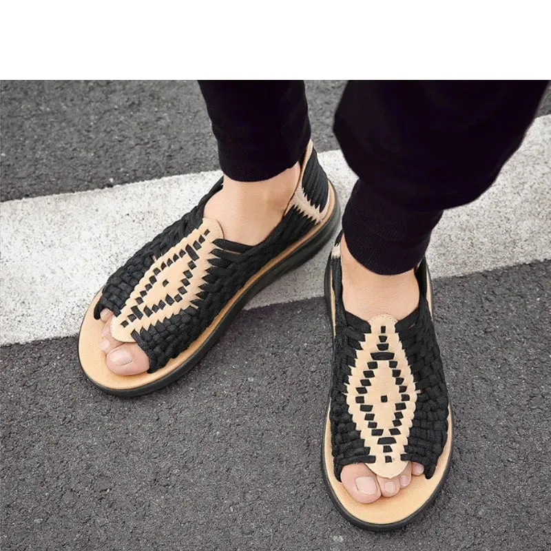 TEEK - Men Weaving Flat Non-slip Sandals