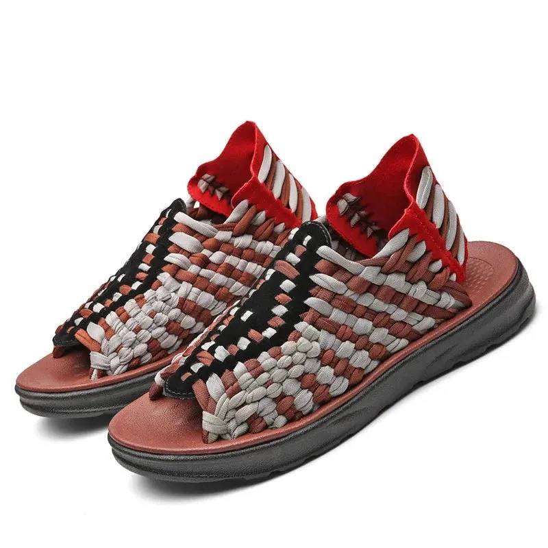 TEEK - Men Weaving Flat Non-slip Sandals