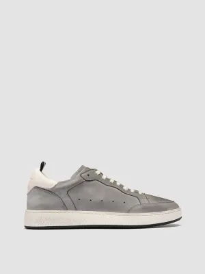 THE ANSWER 002 - Grey Leather and Suede Low Top Sneakers