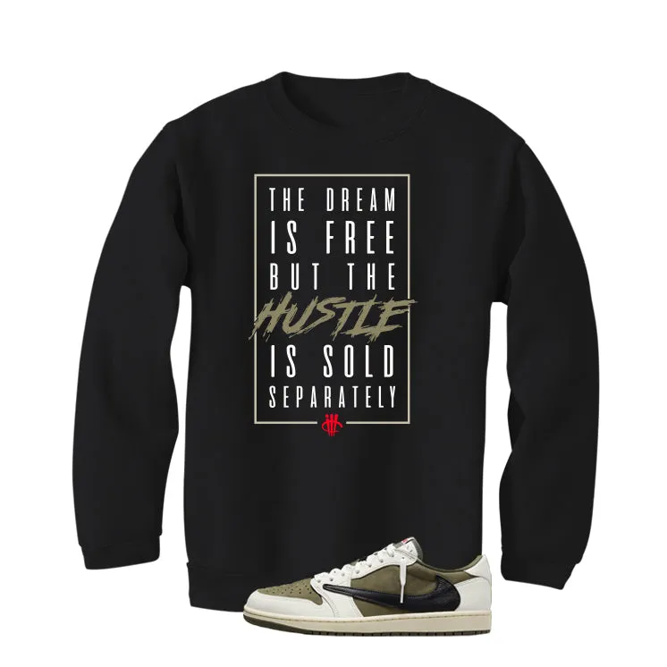 Travis Scott x Air Jordan 1 Low OG | illcurrency Black T-Shirt (THE DREAM IS FREE)