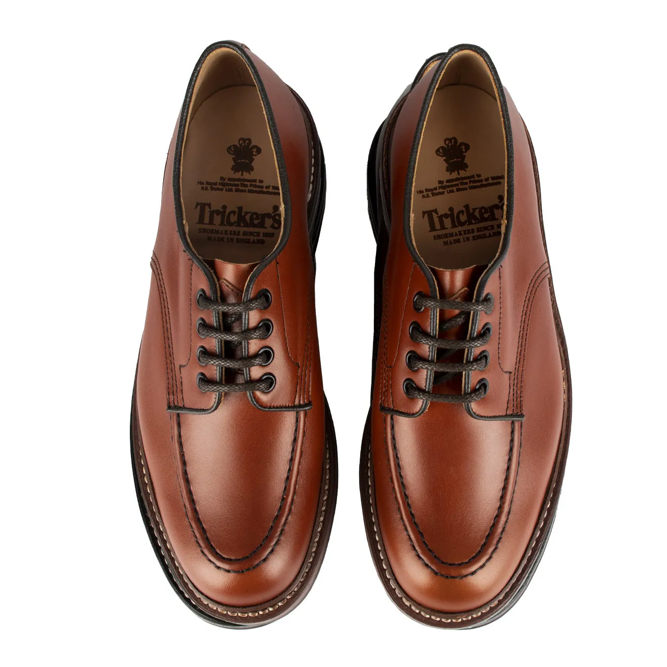 Trickers Heath Golf Derby Shoe Marron