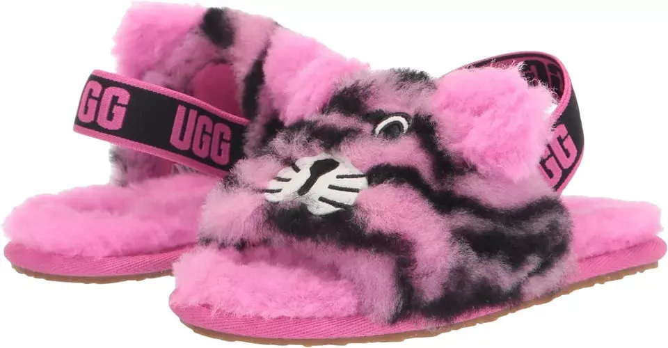 Ugg Fluff Yeah Sheepskin Slide Sandals Shoes Toddler