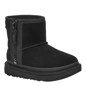 UGG Kids' Classic Mini Zipper Tape Logo Boots