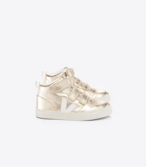 Veja Kids V-10 Mid Platine White Trainers