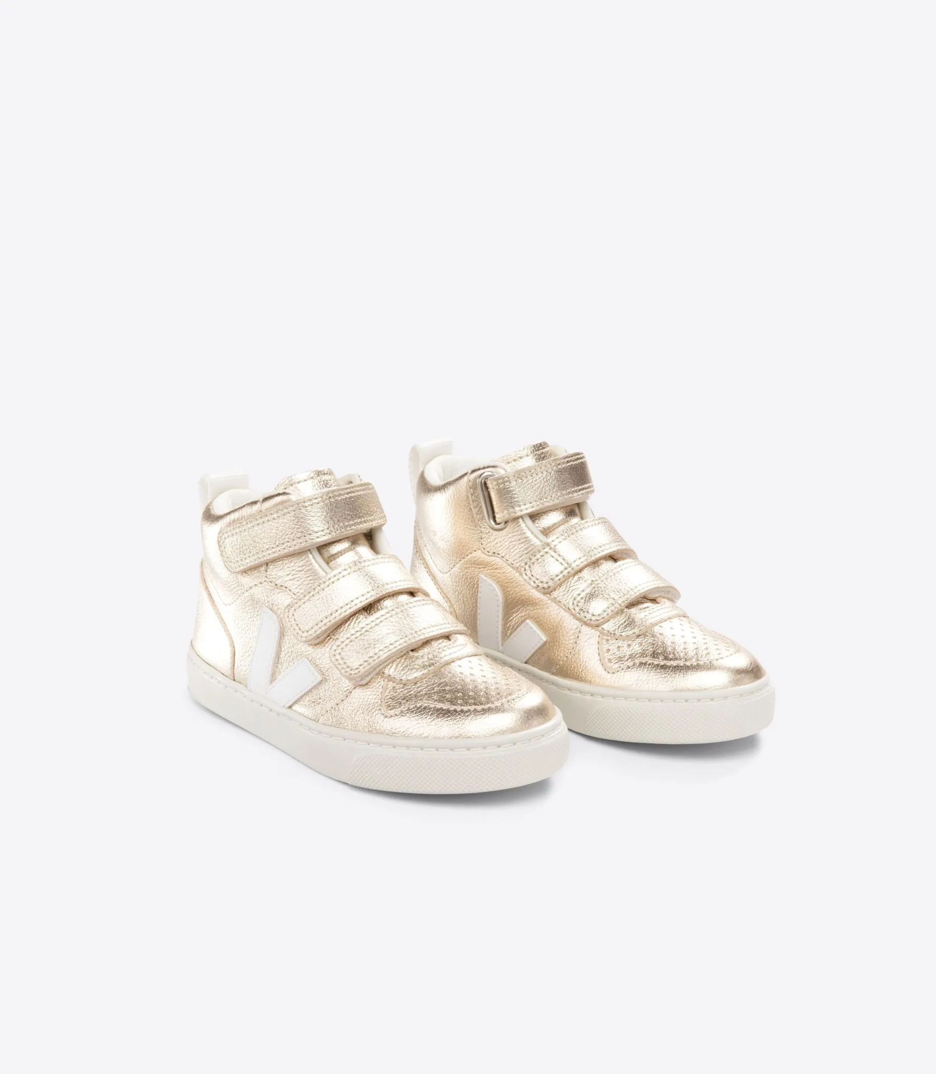 Veja Kids V-10 Mid Platine White Trainers