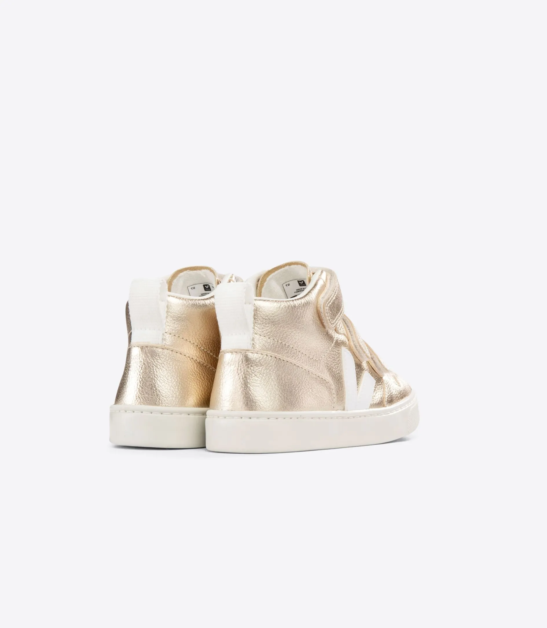 Veja Kids V-10 Mid Platine White Trainers