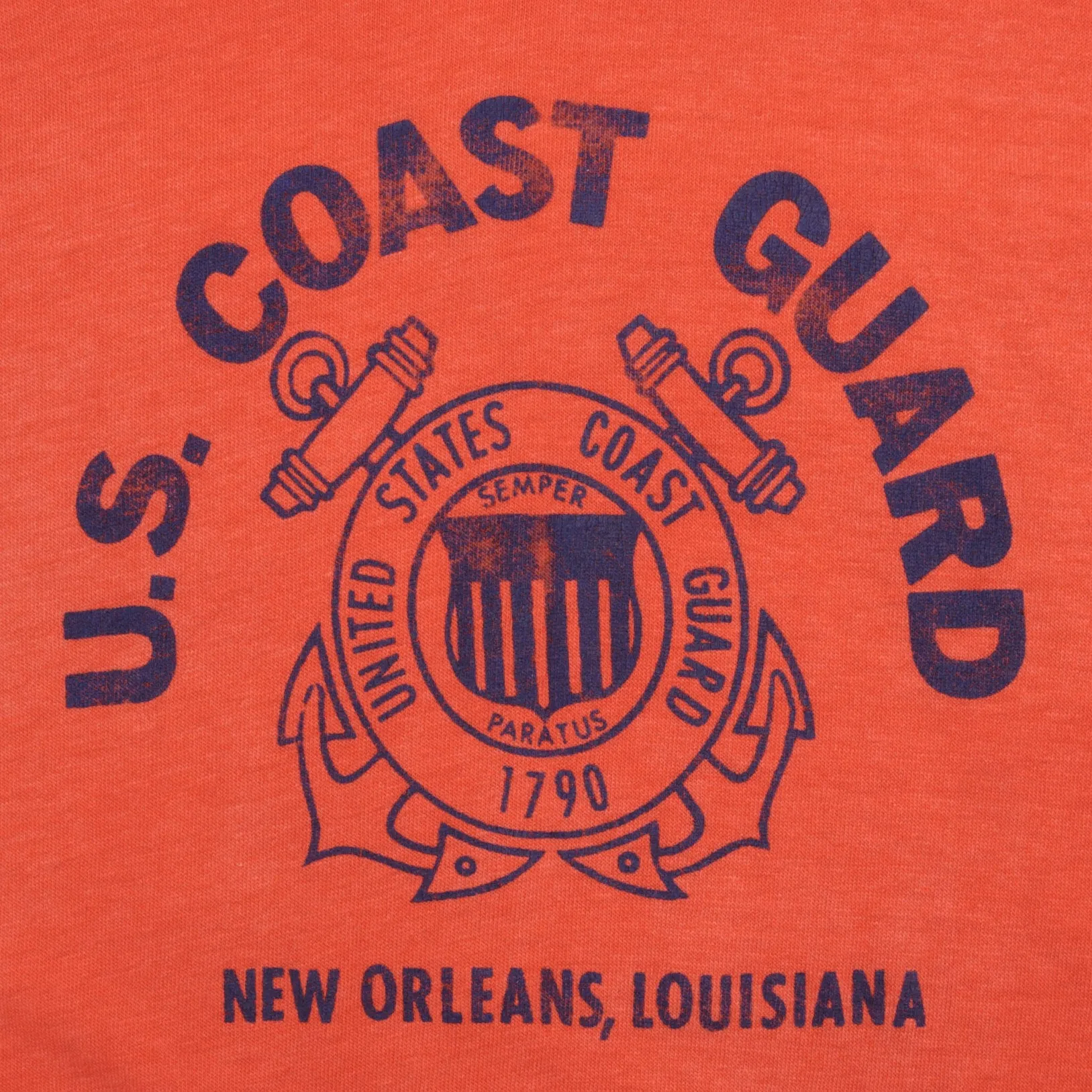 VINTAGE US COAST GUARD TEE SHIRT SIZE SMALL MADE IN USA 1980S