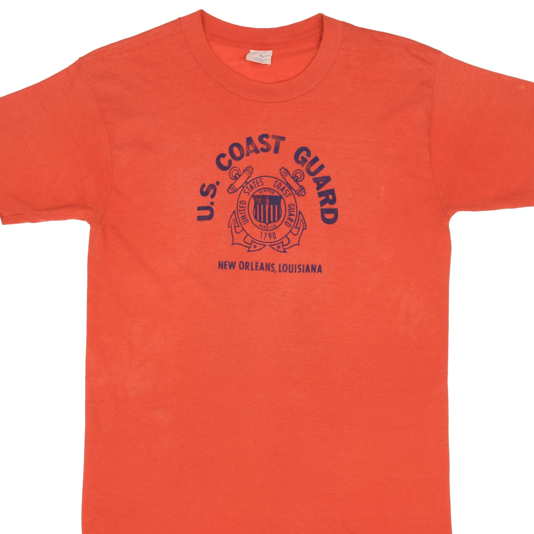 VINTAGE US COAST GUARD TEE SHIRT SIZE SMALL MADE IN USA 1980S