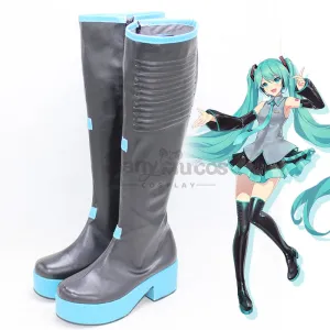 Vocaloid Hatsune Miku Cosplay Classic Miku Cosplay Boots shoes