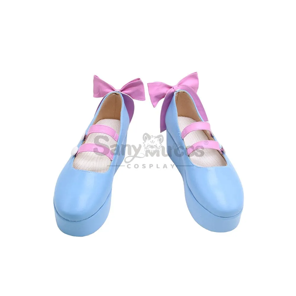 Vocaloid Hatsune Miku Cosplay Snow Miku 2023 Cosplay Shoes