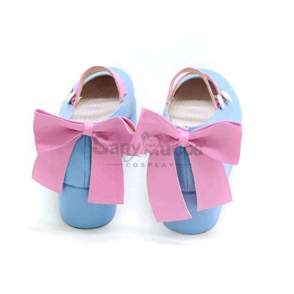 Vocaloid Hatsune Miku Cosplay Snow Miku 2023 Cosplay Shoes