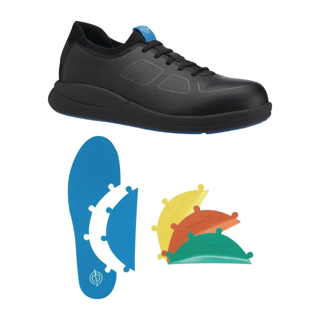 WearerTech Transform Safety Toe Trainer Black with Modular Insole Size 46 - BB745-46