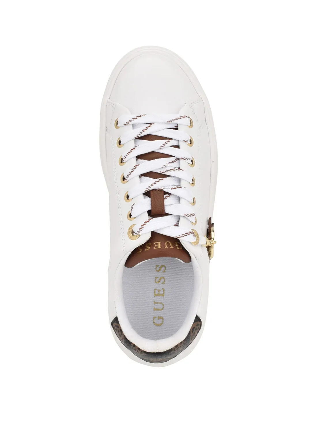 White Denesa Chunky Low-Top Sneakers