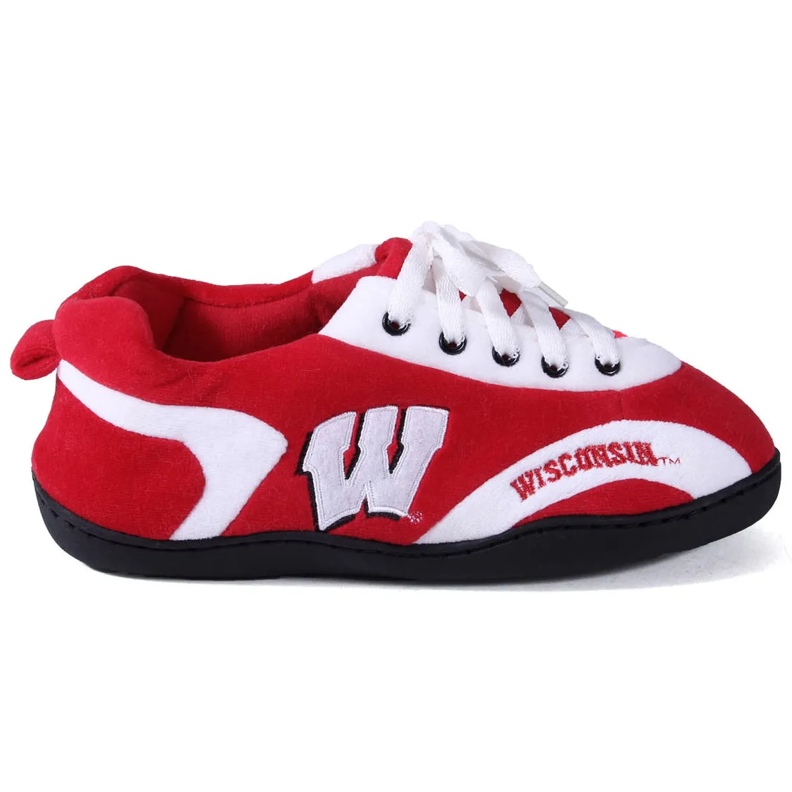 Wisconsin Badgers All Around Rubber Soled Slippers