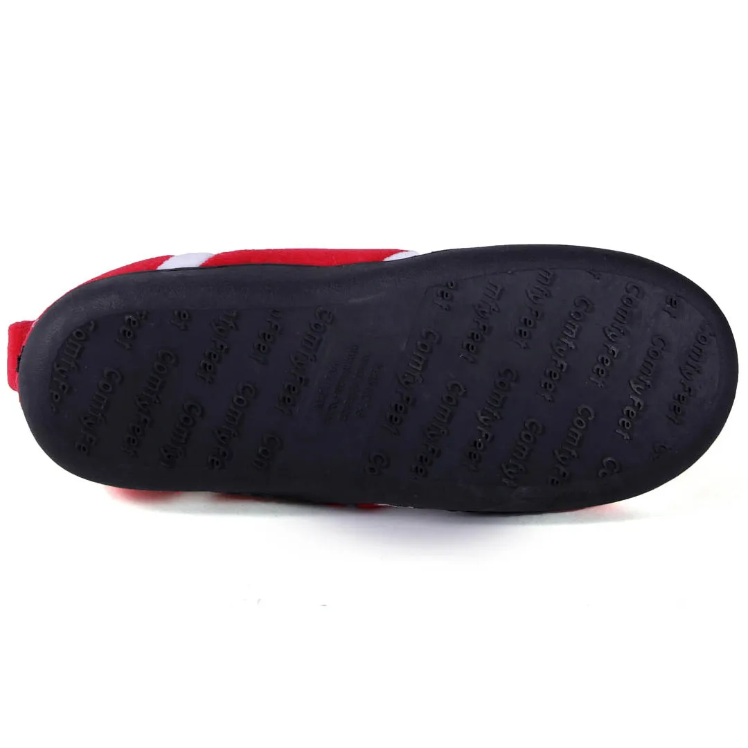 Wisconsin Badgers All Around Rubber Soled Slippers