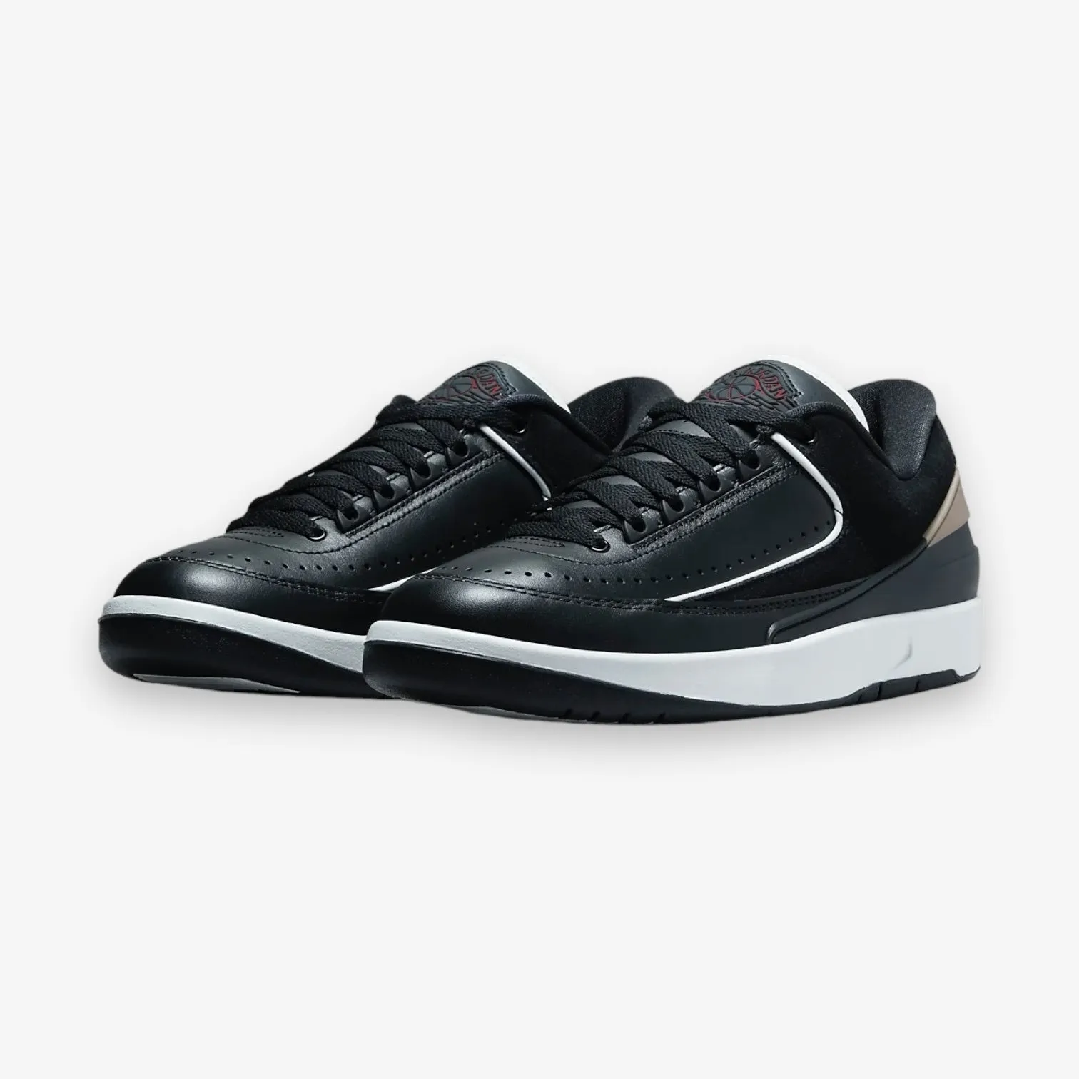 Womens Air Jordan 2 Retro Low Black Varsity Red DX4401-001