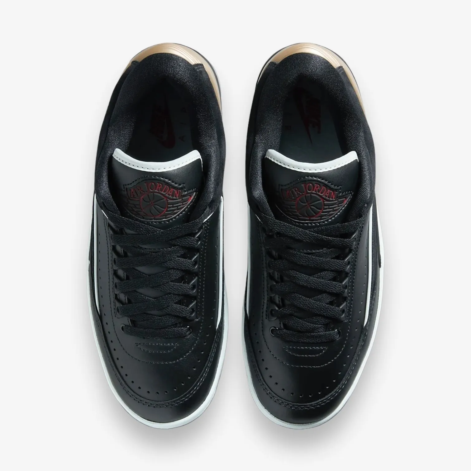 Womens Air Jordan 2 Retro Low Black Varsity Red DX4401-001