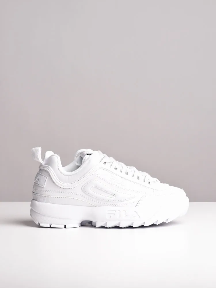 WOMENS DISRUPTER II PREMIUM WHITE SNEAKERS - CLEARANCE