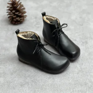 Women's Winter Thick Plush Handmade Retro Boots