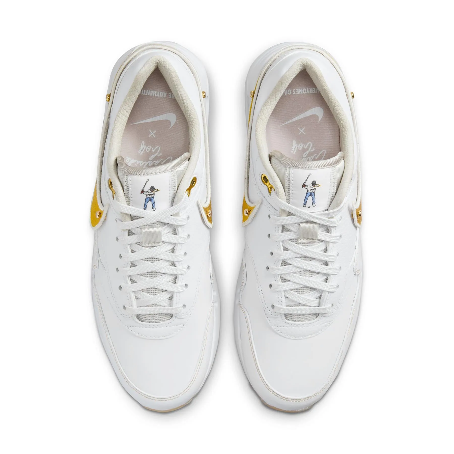 X Eastside Golf Air Max 1 '86 OG NRG Golf Shoes White/Metallic Gold - W24